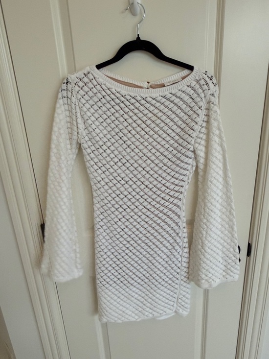 Meshki Dresses & Skirts - Meshki Ivory Textured Knit dress